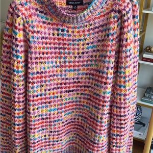 Dear John Pink Multicolor Crewneck Sweater